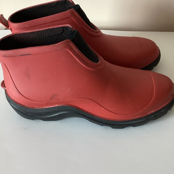 Sloggers Women's Red Waterproof Rain Winter Ankle Boots Size US 8 - Picture 3 of 12